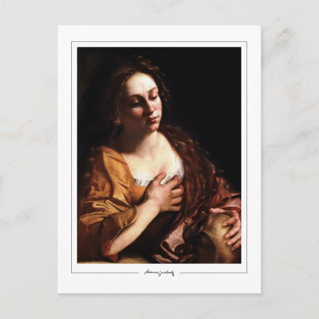 Artemisia Gentileschi #77 - Finkonst Vykort (Framsida)