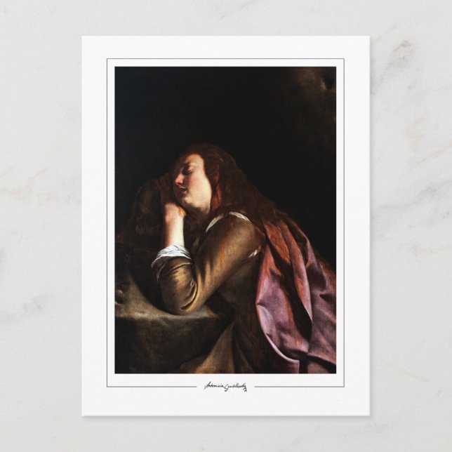 Artemisia Gentileschi #81 - Finkonst Vykort (Framsida)