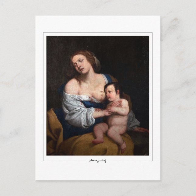 Artemisia Gentileschi #94 - Finkonst Vykort (Framsida)