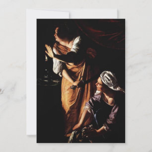 Artemisia Gentileschi - Judith och Hennes Maidserv Inbjudningar