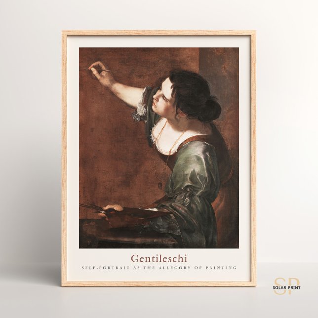 Artemisia Gentileschi Self-Porträtt Art Baroque Poster (Skapare uppladdad)