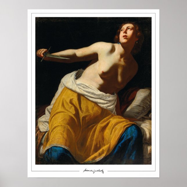Artemisia Gentileschi Zedign Art Poster #1 (Framsidan)