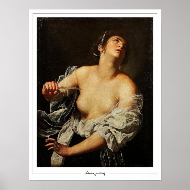 Artemisia Gentileschi Zedign Art Poster #35 (Framsidan)