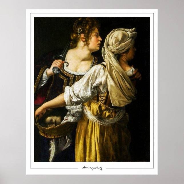 Artemisia Gentileschi Zedign konstaffisch #3 Poster (Framsidan)