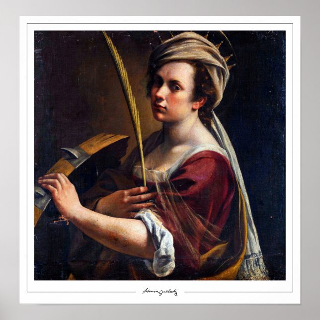 Artemisia Gentileschi Zedign konstaffisch #4 Poster (Framsidan)