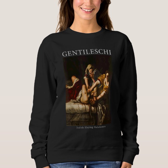 Artemisia Gentileschis Judith Slay Holofernes T Shirt (Framsida)