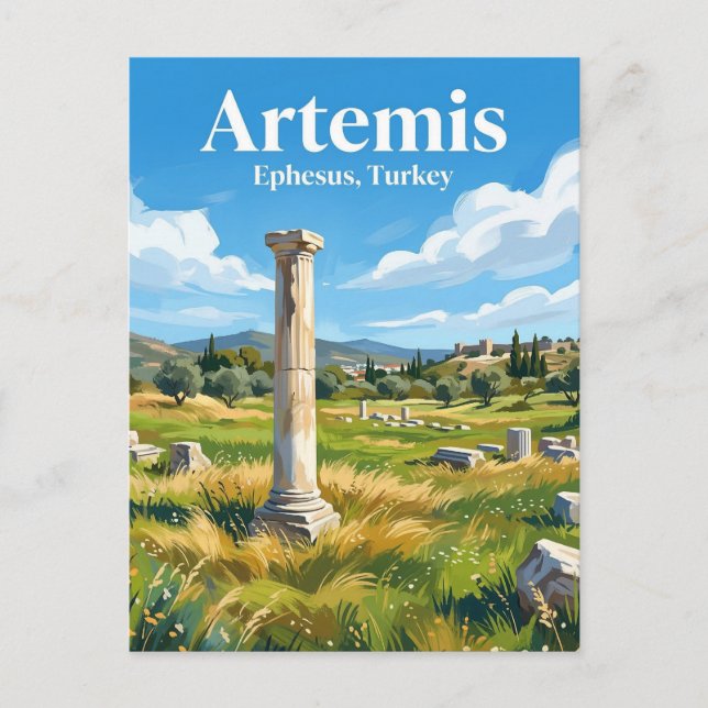 Artemistemplet Turkiet Vykort (Framsida)