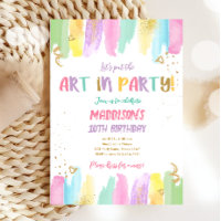 Arten i Party-borstar Craft Painting Girl Birthday