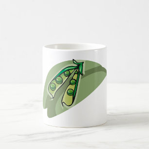 Ärter i en Pod Kaffemugg