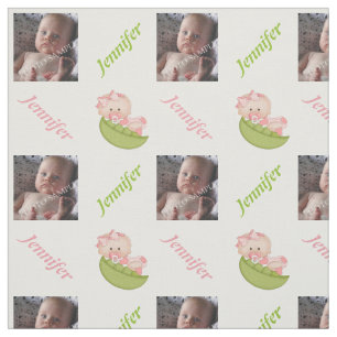 Ärter i pod flicka rosa personlig tyg