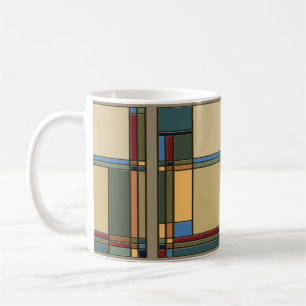 Arter och hantverk fet geometrisk Mönster Kaffemugg
