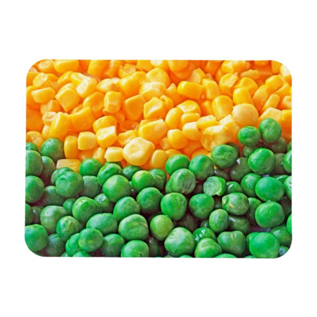 Ärter och sockermajs magnet (Horisontell)