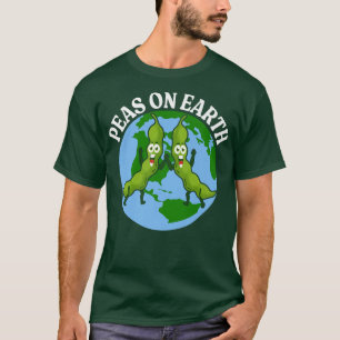 Ärter på jorden Peace Vegan och Vegetarian T Shirt