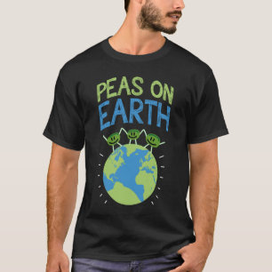 Ärter på jorden Pease eller veggie T Shirt