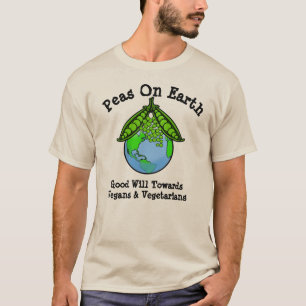 Ärter på jorden Vegan eller Vegetarian T-Shirt