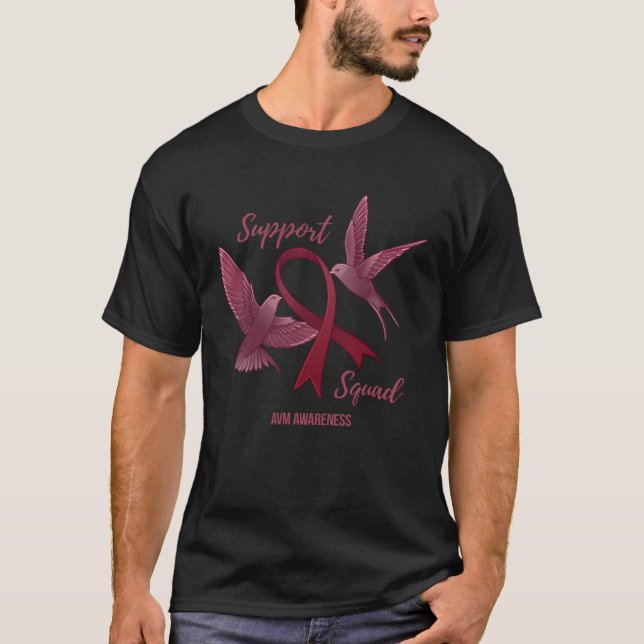 Arteriovenös missbildning AVM Awareness Support S T Shirt (Framsida)