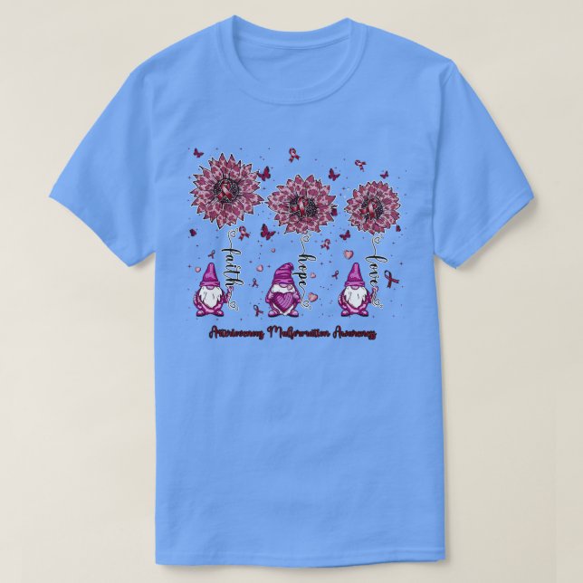 Arteriovenös missbildning Medvetenhet om gnom tro  T Shirt (Design framsida)