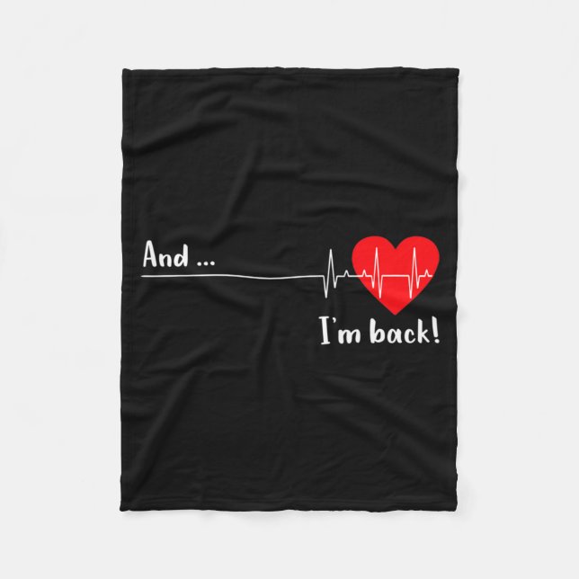 Artery Open, Heart Diseases Surgery Heartbeat  Fleecefilt (Framsidan)