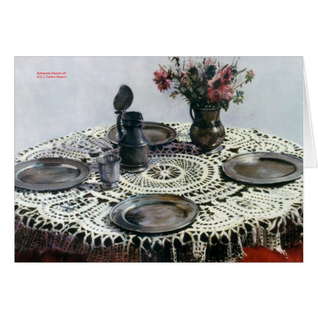 Artesanía/Handcraft Hälsningskort (Framsidan Horizontal)