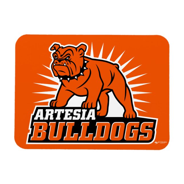 Artesia Bulldog Primär Logotyp Flexible Magnet (Horisontell)