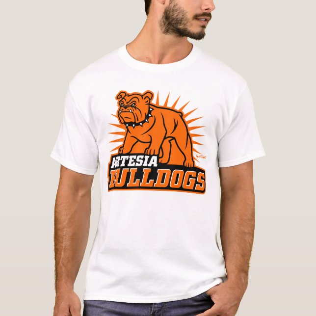 Artesia Bulldog Primär Logotyp T- Shirt T-shirt (Framsida)