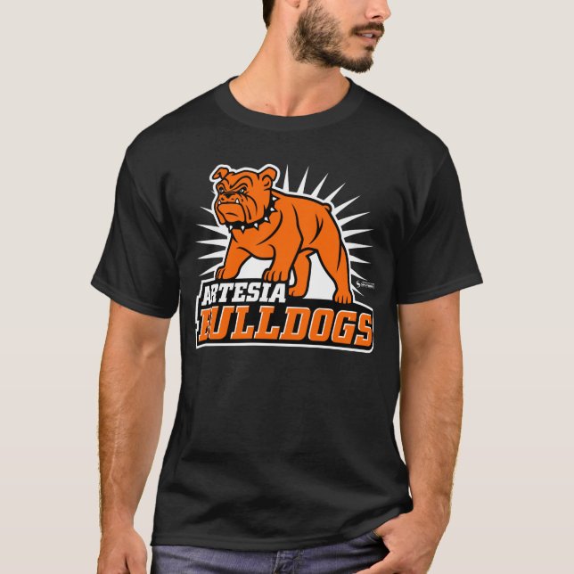 Artesia Bulldog Primär Logotyp T- Shirt Tee (Framsida)