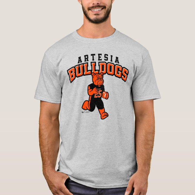 Artesia Bulldog Touchdown T-Shirt (Framsida)