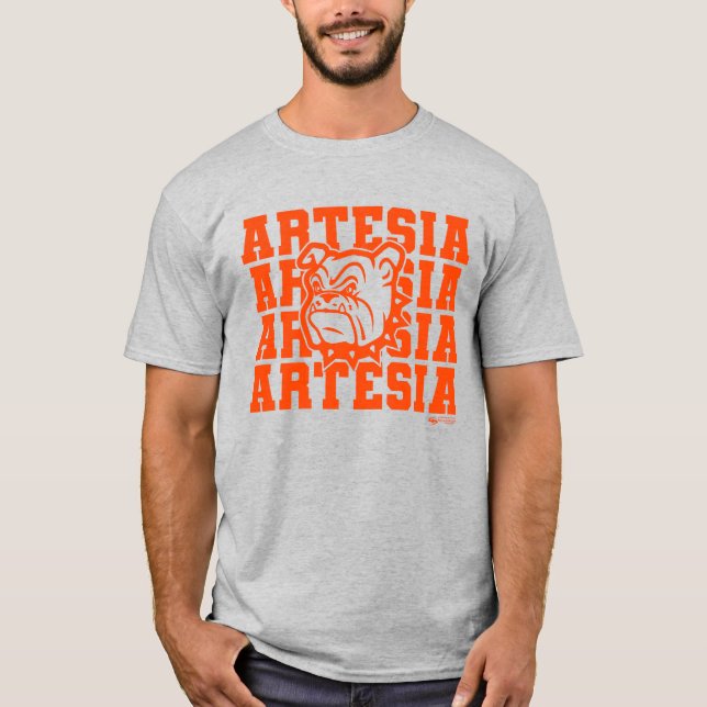 Artesia Bulldog Tradition T-Shirt (Framsida)
