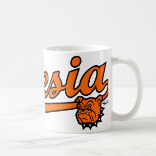 Artesia bulldoggar skrivar muggen kaffemugg