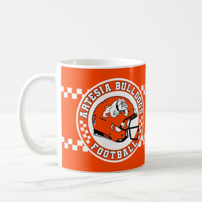 Artesia Bulldogs Football Roundel Kaffemugg (Vänster)