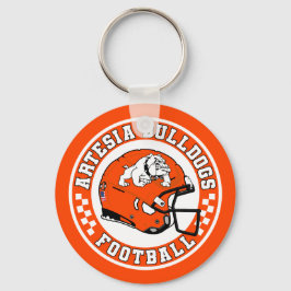 Artesia Bulldogs Football Roundel Keychain Nyckelring