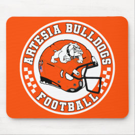 Artesia Bulldogs Helmet Roundel Mouse Pad Musmatta