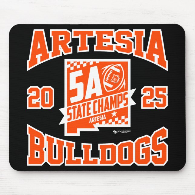 Artesia Bulldogs State Champs Logo Musmatta (Framsidan)