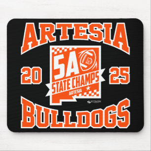 Artesia Bulldogs statsmästare Logo Musmatta