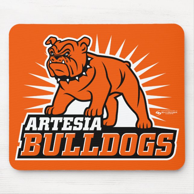 Artesia Bullhund Mousepad Musmatta (Framsidan)