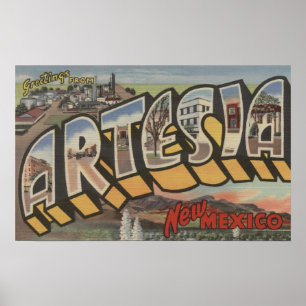 Artesia, New mexico-stora Brev-scenarier Poster
