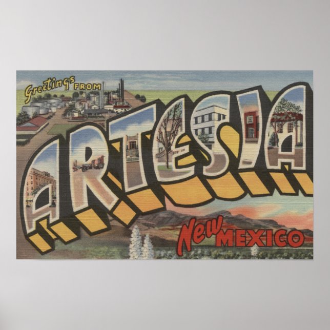 Artesia, New mexico-stora Brev-scenarier Poster (Framsidan)
