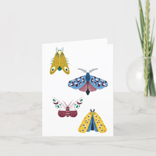 ARTFUL MOTHS BLANK CARD TACK KORT