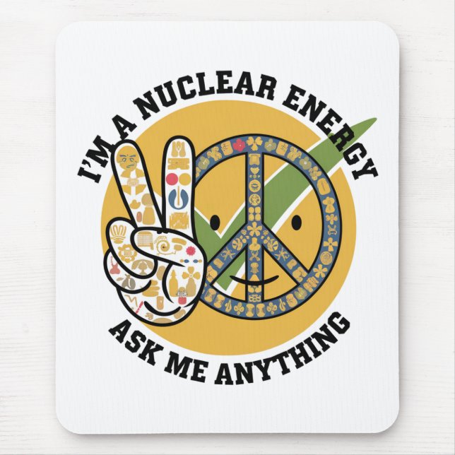 Artgåva från Retro Nuclear Energy Design vektor Ar Musmatta (Framsidan)