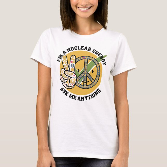 Artgåva från Retro Nuclear Energy Design vektor Ar T Shirt (Framsida)