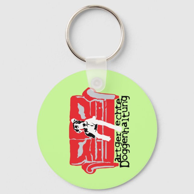 Artgerechte Doggenhaltung Nyckelring (Framsida)