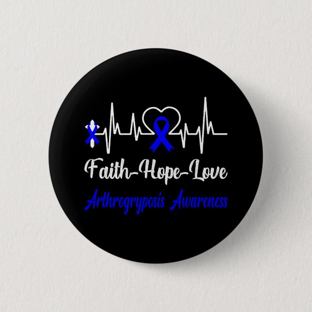 Arthrogryposis Awareness Heartslag Christian Kor Knapp (Framsida)