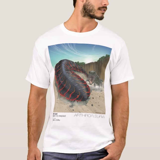 Arthropleura T-tröja Tee Shirt (Framsida)