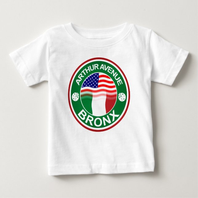 Arthur Ave Bronx italienareamerikan T-shirt (Framsida)