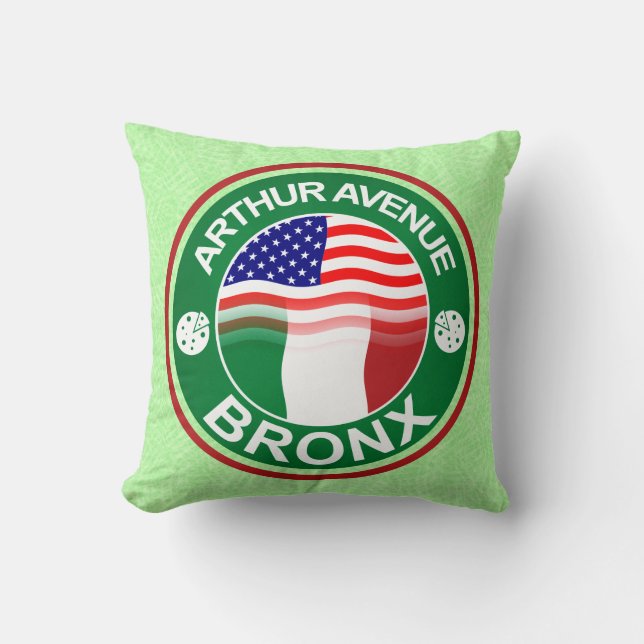 Arthur Ave Bronx Italienska Cushion Kudde (Framsida)
