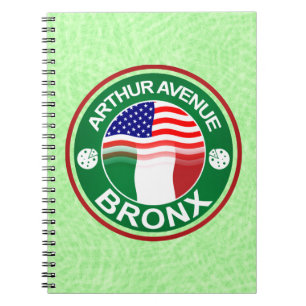 Arthur Ave Bronx Italienskt Anteckningsblock