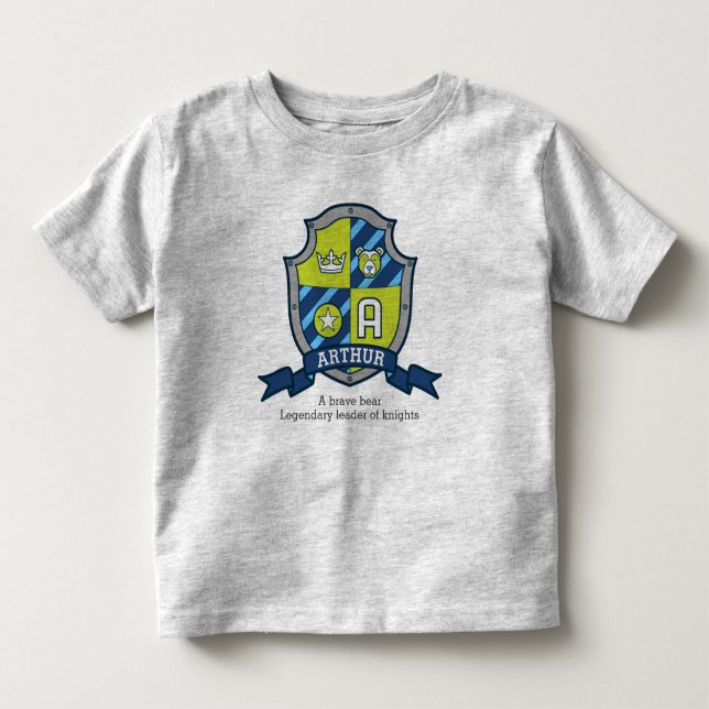 Arthur boys namn & betyder kniwsköld t shirt (Framsida)