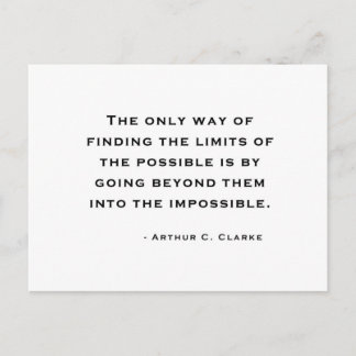 Arthur C Clarke Citat Vykort