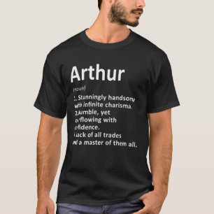 Arthur Definition Personlig Namn Funny Birthday T Shirt