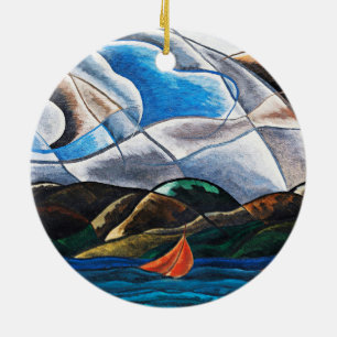 Arthur Dove, Clouds och Vatten Julgransprydnad Keramik